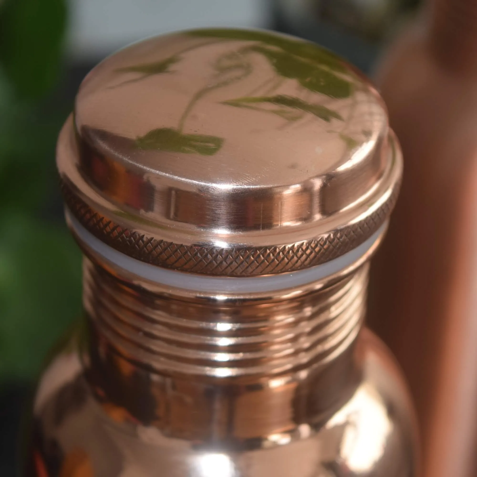 7 Chakra Copper Water Bottle 1L | Hand Etched Crown to Root | Yoga Gift For Her | UK Stock - Image 7