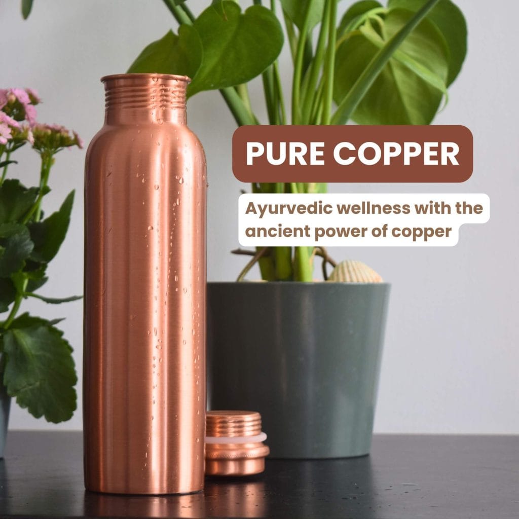 Pure plain copper bottle
